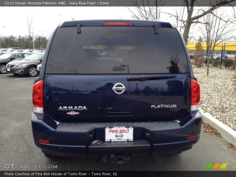 Navy Blue Pearl / Stone 2010 Nissan Armada Platinum 4WD