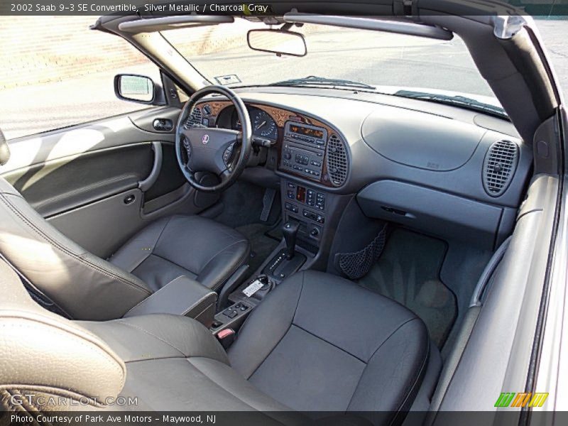 Silver Metallic / Charcoal Gray 2002 Saab 9-3 SE Convertible