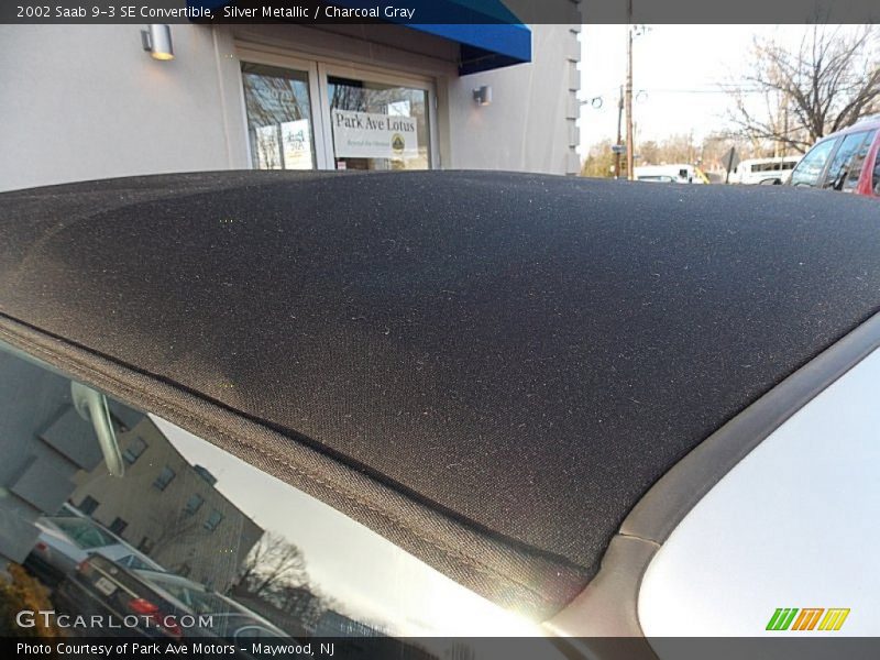 Silver Metallic / Charcoal Gray 2002 Saab 9-3 SE Convertible
