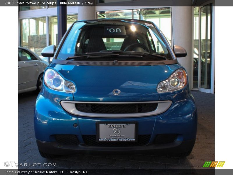 Blue Metallic / Grey 2008 Smart fortwo pure coupe