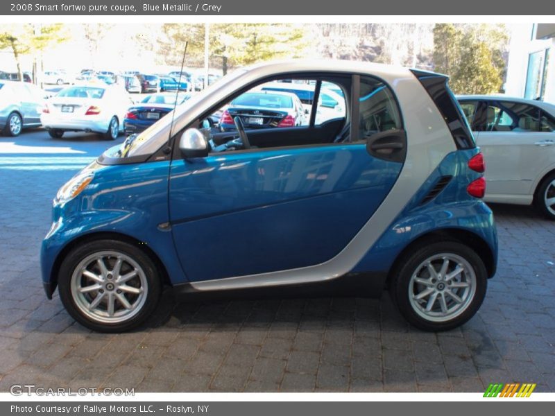Blue Metallic / Grey 2008 Smart fortwo pure coupe