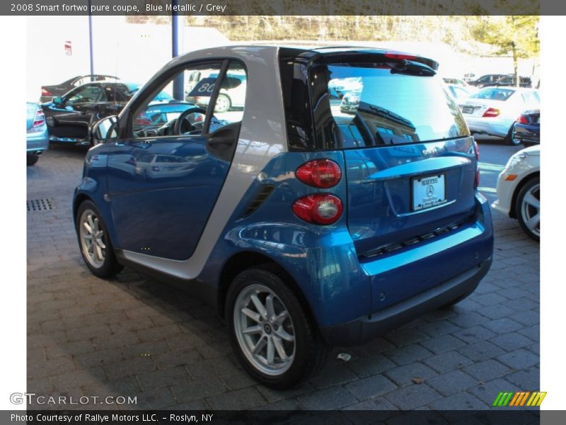 Blue Metallic / Grey 2008 Smart fortwo pure coupe