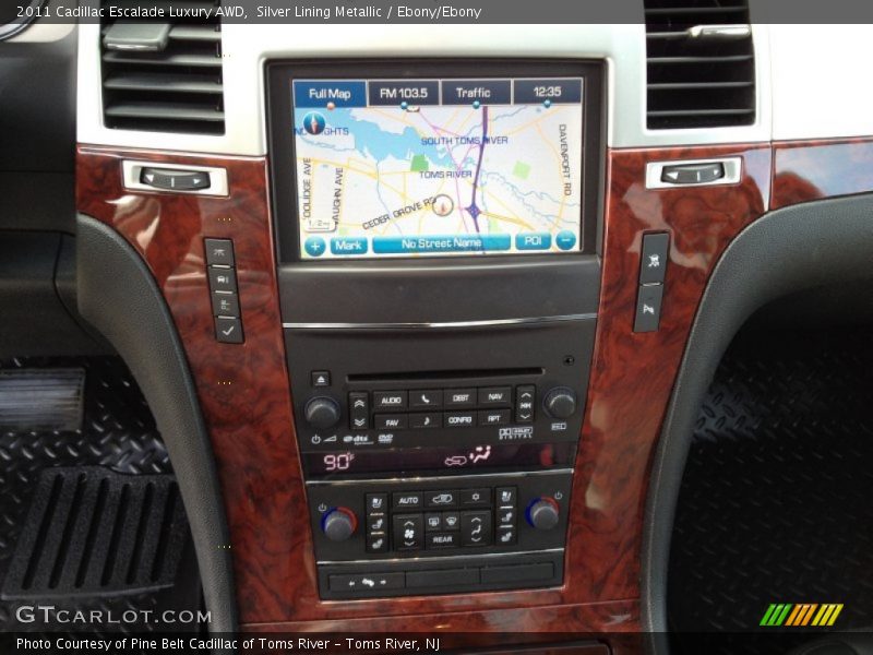Silver Lining Metallic / Ebony/Ebony 2011 Cadillac Escalade Luxury AWD
