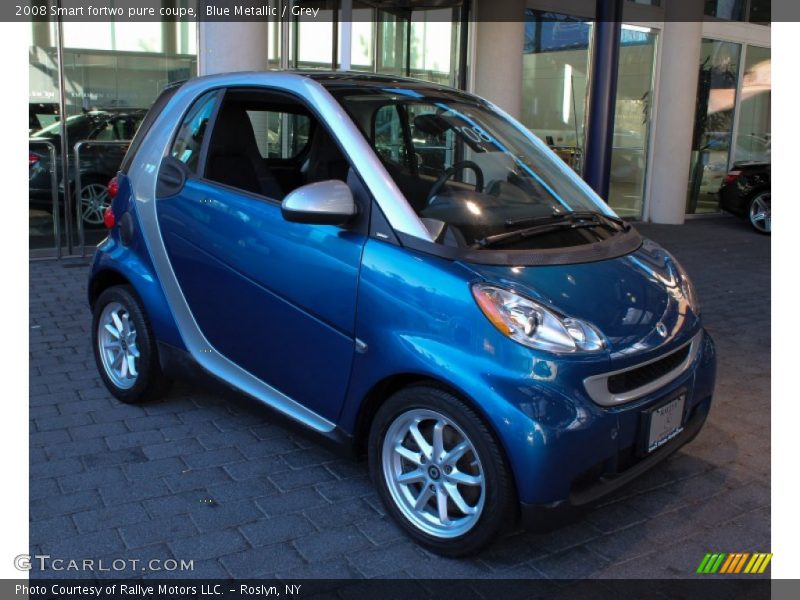 Blue Metallic / Grey 2008 Smart fortwo pure coupe