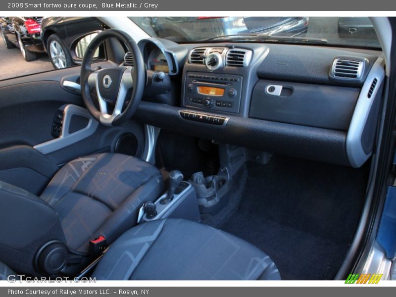 Blue Metallic / Grey 2008 Smart fortwo pure coupe