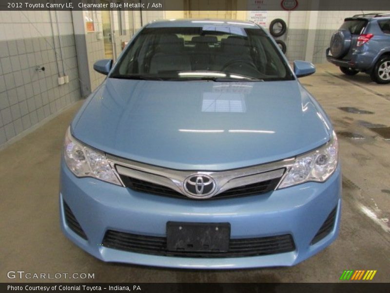 Clearwater Blue Metallic / Ash 2012 Toyota Camry LE