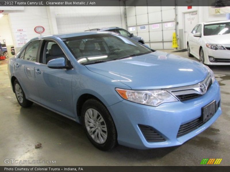 Clearwater Blue Metallic / Ash 2012 Toyota Camry LE