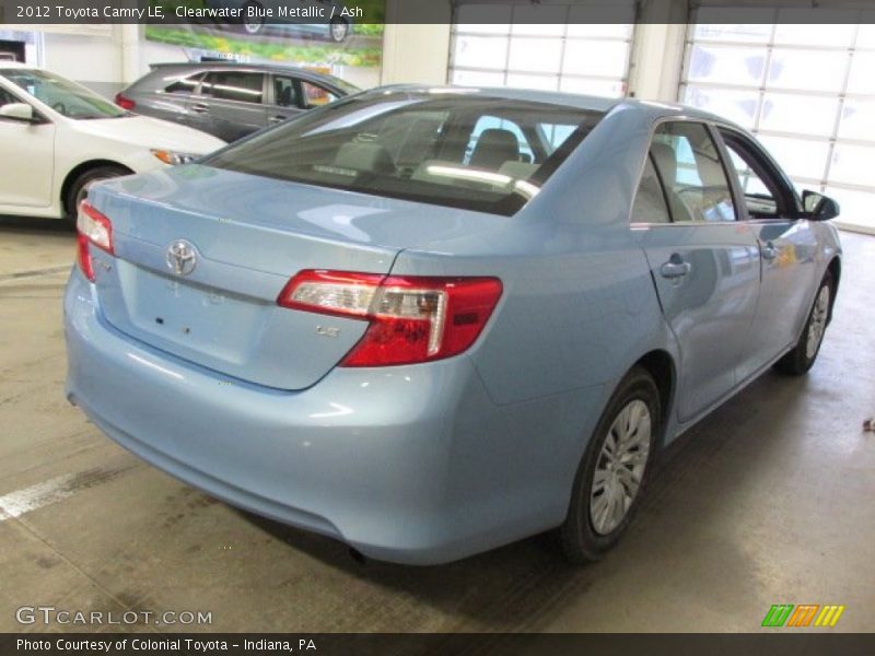 Clearwater Blue Metallic / Ash 2012 Toyota Camry LE