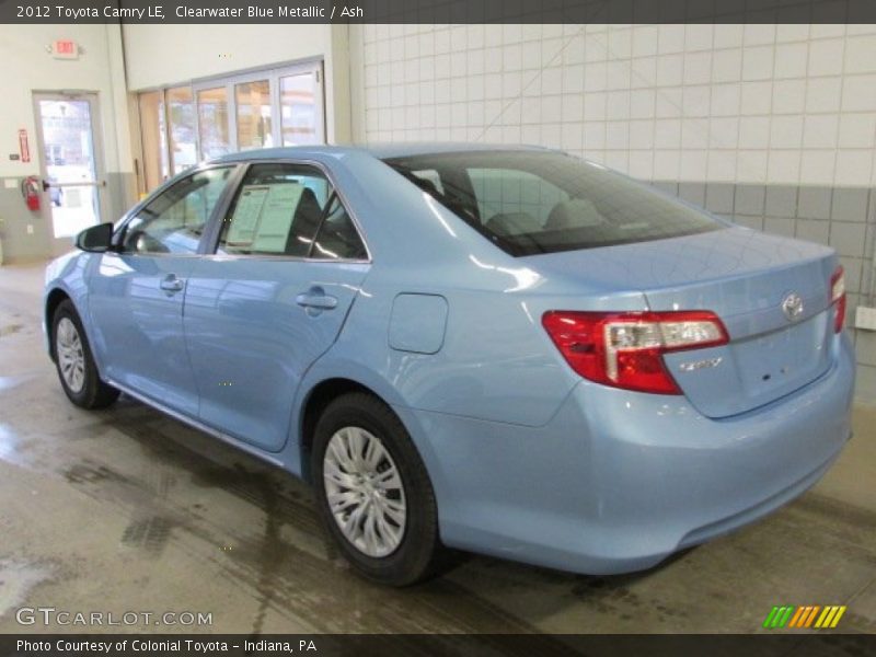 Clearwater Blue Metallic / Ash 2012 Toyota Camry LE