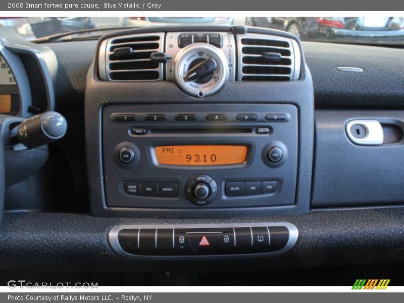 Blue Metallic / Grey 2008 Smart fortwo pure coupe