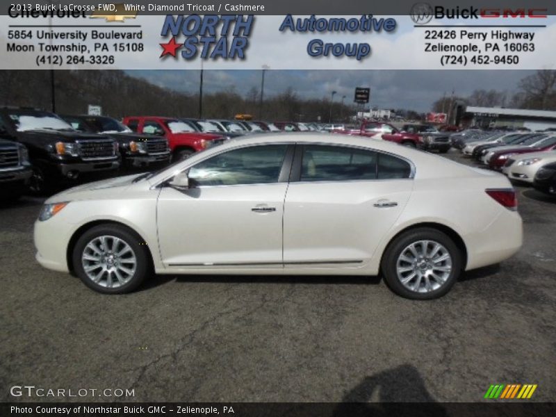 White Diamond Tricoat / Cashmere 2013 Buick LaCrosse FWD