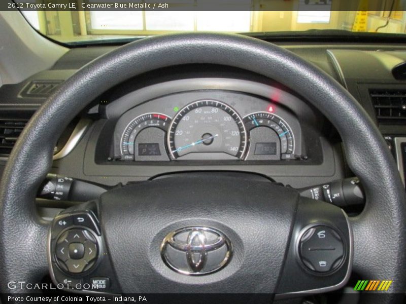 Clearwater Blue Metallic / Ash 2012 Toyota Camry LE