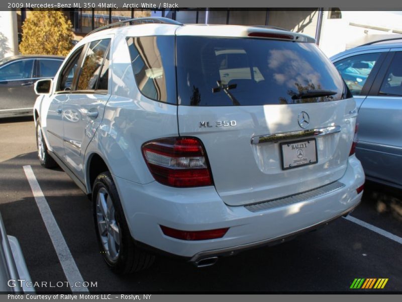 Arctic White / Black 2009 Mercedes-Benz ML 350 4Matic