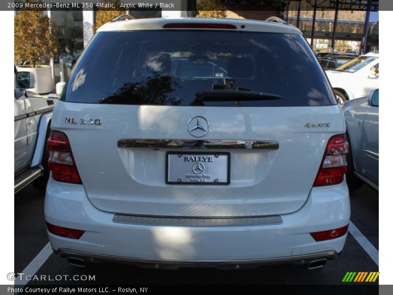 Arctic White / Black 2009 Mercedes-Benz ML 350 4Matic