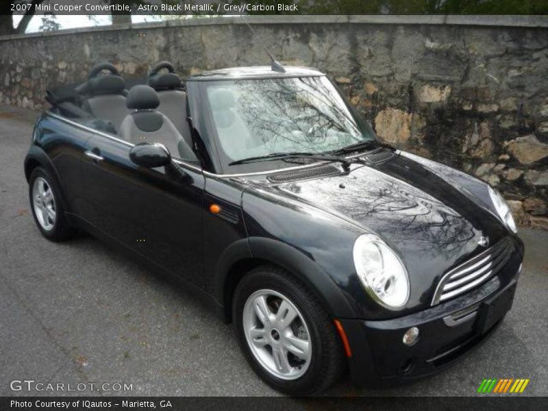 Astro Black Metallic / Grey/Carbon Black 2007 Mini Cooper Convertible