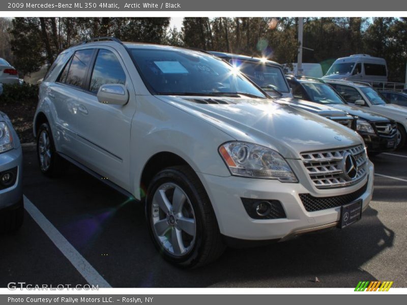 Arctic White / Black 2009 Mercedes-Benz ML 350 4Matic