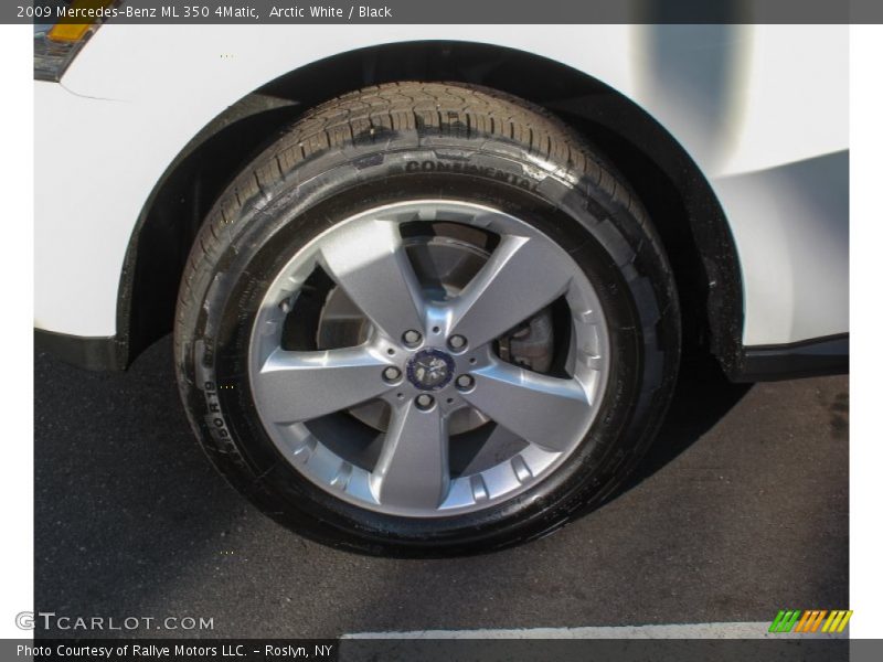 Arctic White / Black 2009 Mercedes-Benz ML 350 4Matic
