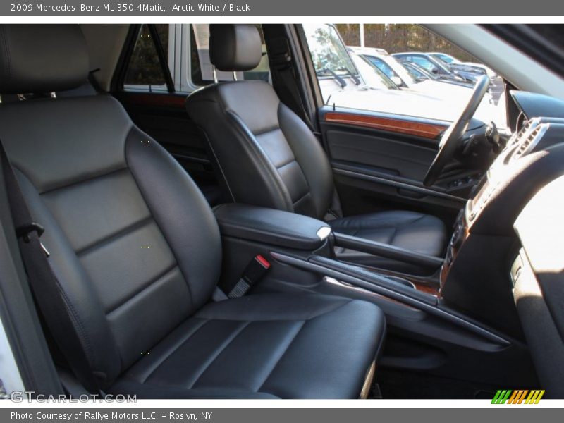 Arctic White / Black 2009 Mercedes-Benz ML 350 4Matic