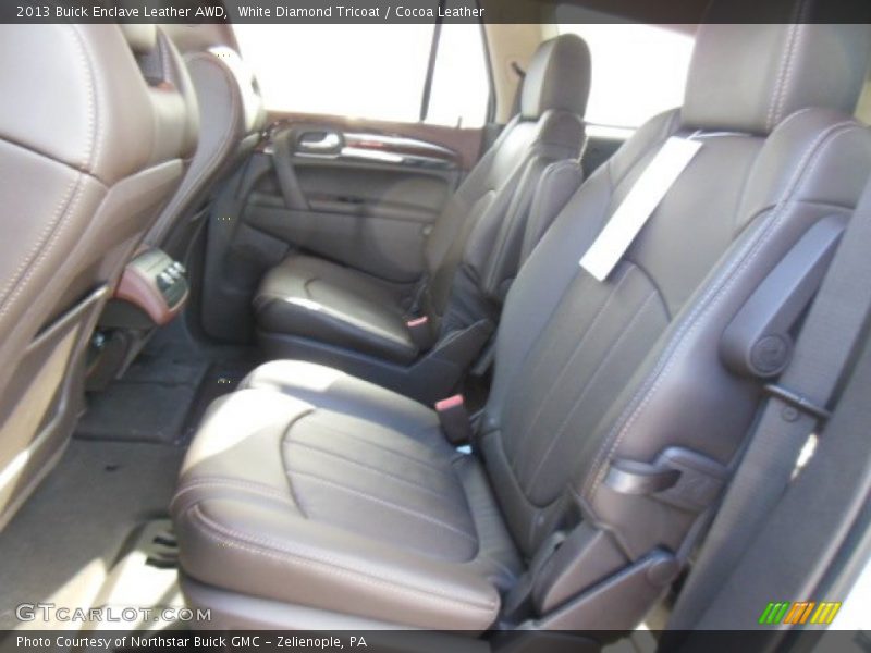 White Diamond Tricoat / Cocoa Leather 2013 Buick Enclave Leather AWD
