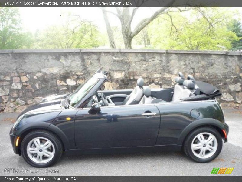 Astro Black Metallic / Grey/Carbon Black 2007 Mini Cooper Convertible
