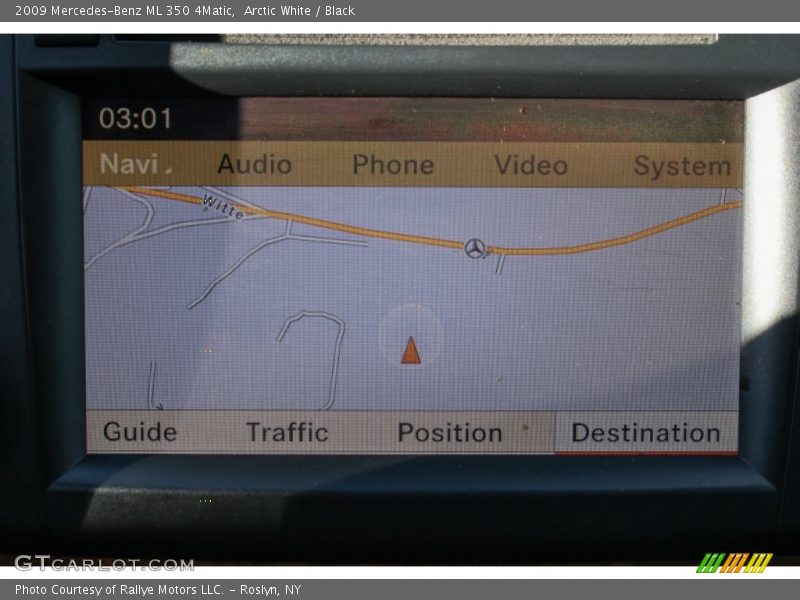 Arctic White / Black 2009 Mercedes-Benz ML 350 4Matic