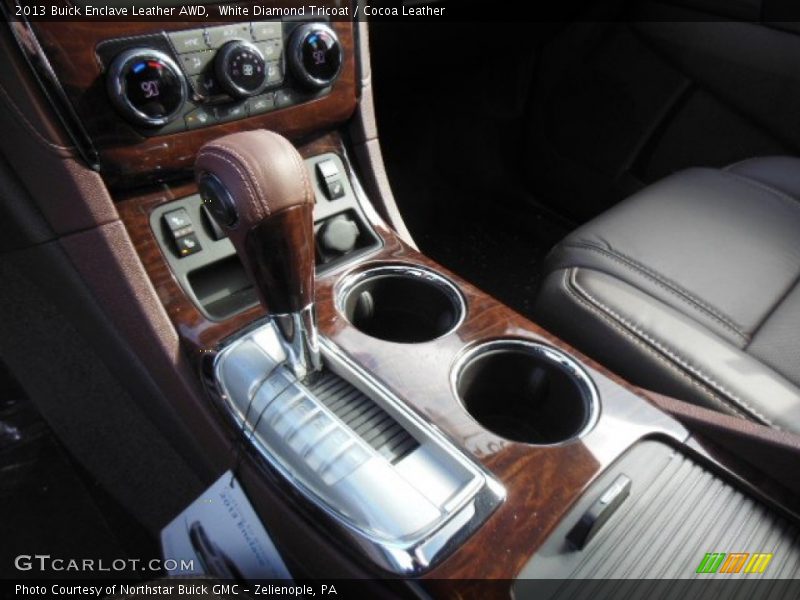 White Diamond Tricoat / Cocoa Leather 2013 Buick Enclave Leather AWD