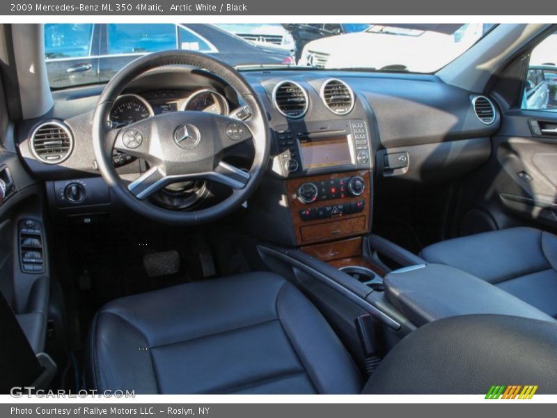 Arctic White / Black 2009 Mercedes-Benz ML 350 4Matic
