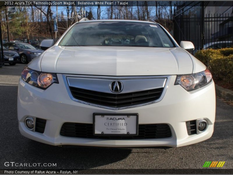 Bellanova White Pearl / Taupe 2012 Acura TSX Technology Sport Wagon