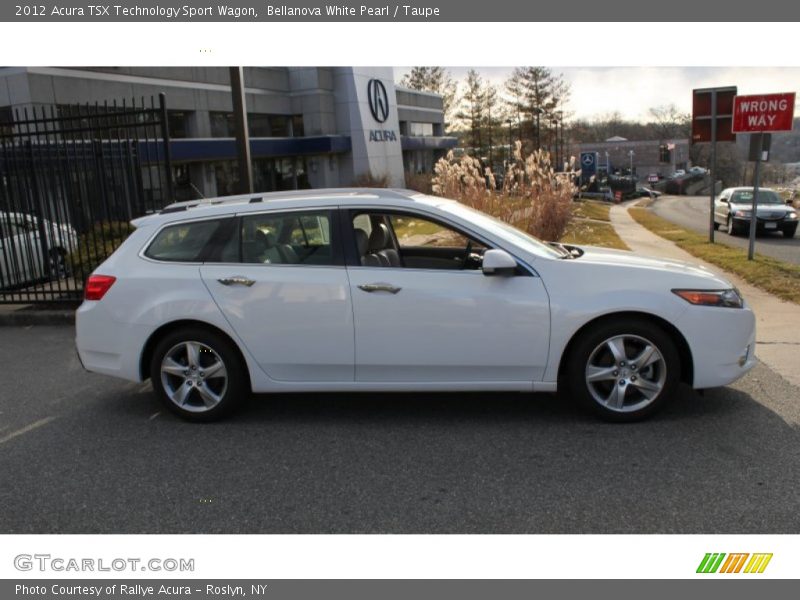 Bellanova White Pearl / Taupe 2012 Acura TSX Technology Sport Wagon