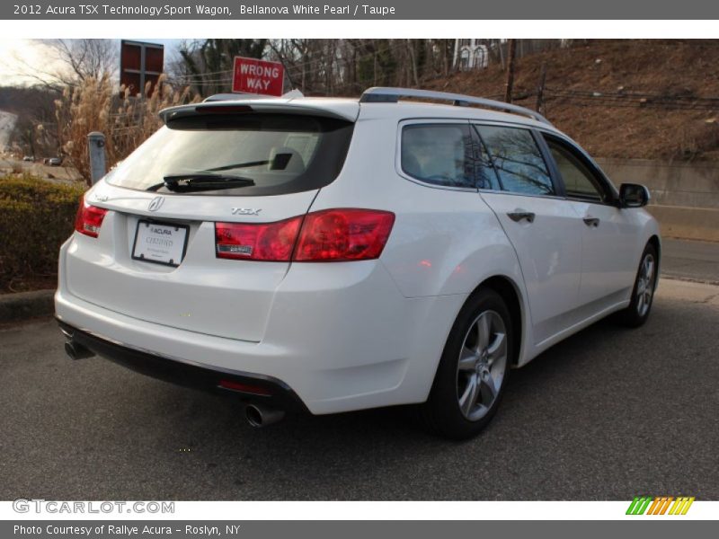 Bellanova White Pearl / Taupe 2012 Acura TSX Technology Sport Wagon
