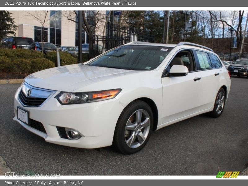 Bellanova White Pearl / Taupe 2012 Acura TSX Technology Sport Wagon