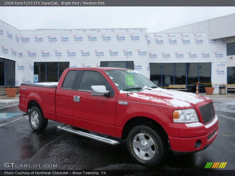 Bright Red / Medium Flint 2006 Ford F150 STX SuperCab