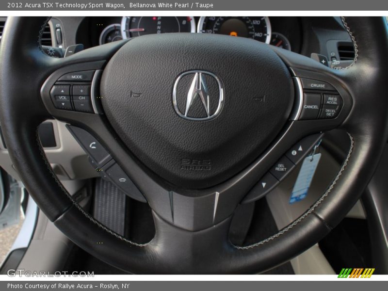 Bellanova White Pearl / Taupe 2012 Acura TSX Technology Sport Wagon