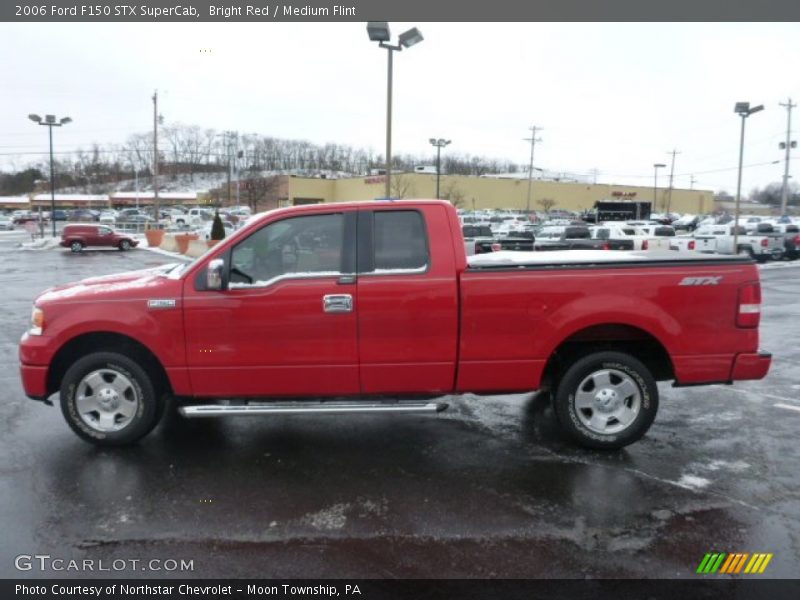 Bright Red / Medium Flint 2006 Ford F150 STX SuperCab
