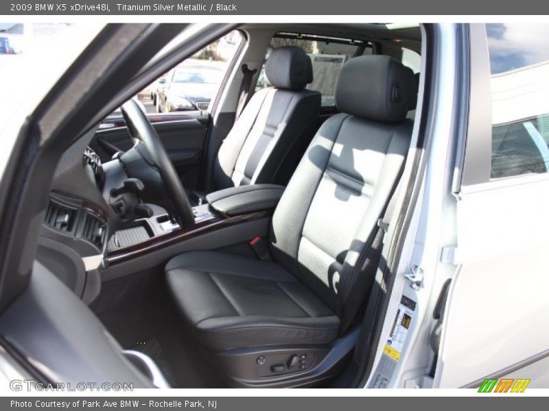 Titanium Silver Metallic / Black 2009 BMW X5 xDrive48i