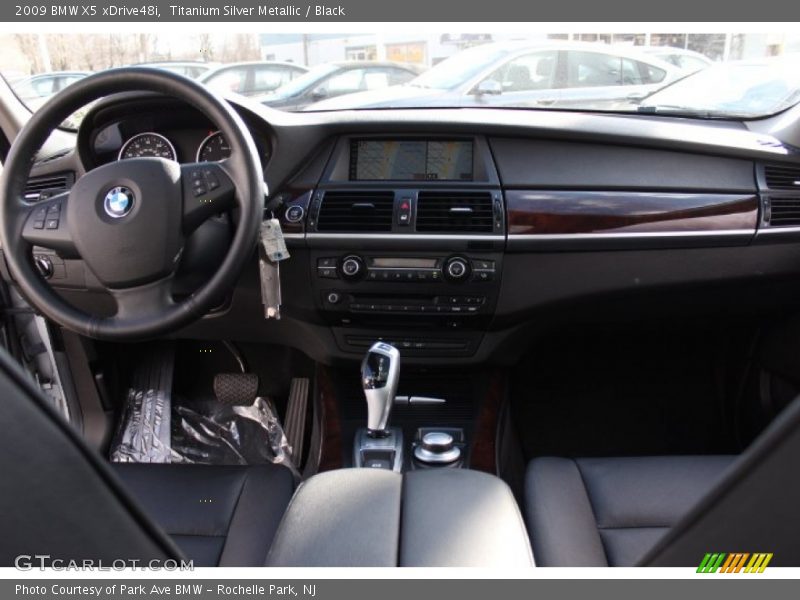 Titanium Silver Metallic / Black 2009 BMW X5 xDrive48i