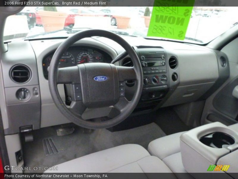Bright Red / Medium Flint 2006 Ford F150 STX SuperCab