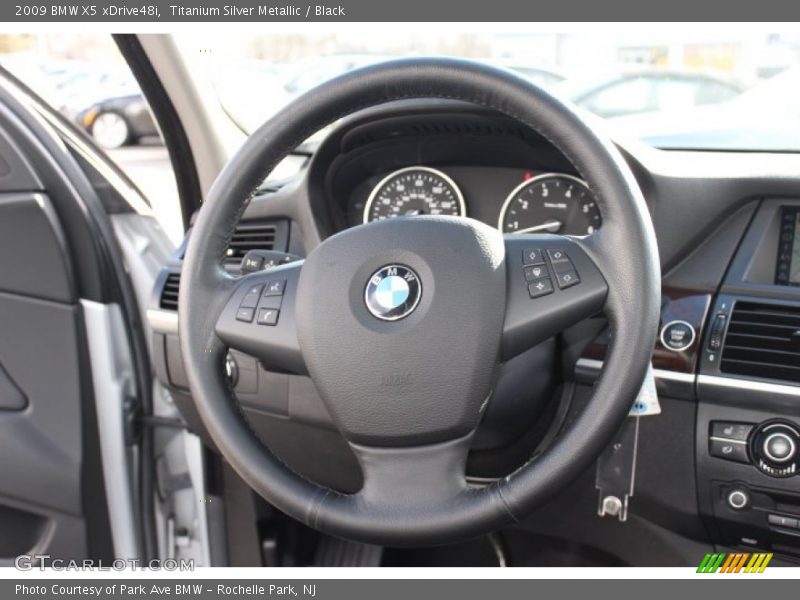 Titanium Silver Metallic / Black 2009 BMW X5 xDrive48i