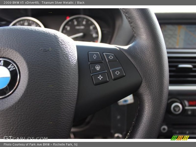 Titanium Silver Metallic / Black 2009 BMW X5 xDrive48i