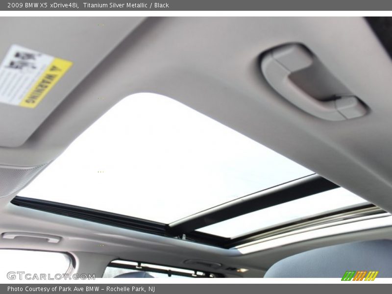 Titanium Silver Metallic / Black 2009 BMW X5 xDrive48i