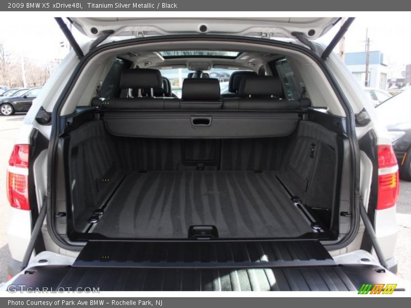 Titanium Silver Metallic / Black 2009 BMW X5 xDrive48i