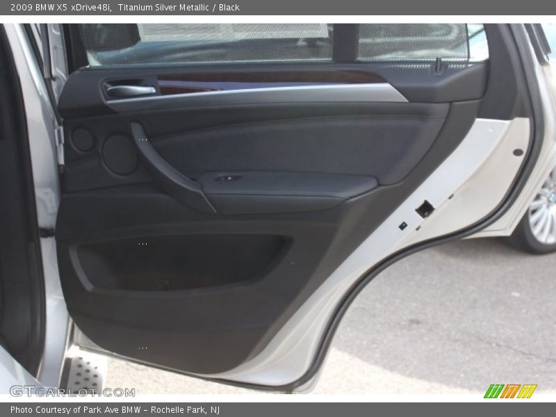 Titanium Silver Metallic / Black 2009 BMW X5 xDrive48i