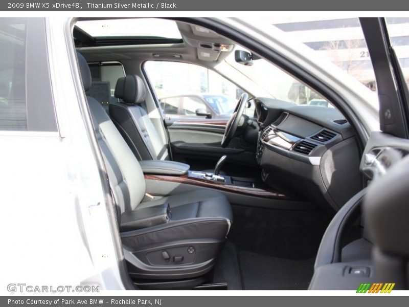 Titanium Silver Metallic / Black 2009 BMW X5 xDrive48i