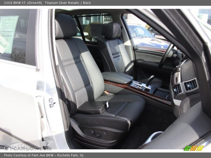 Titanium Silver Metallic / Black 2009 BMW X5 xDrive48i