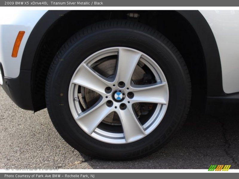 Titanium Silver Metallic / Black 2009 BMW X5 xDrive48i