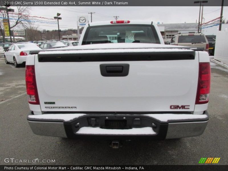 Summit White / Dark Titanium 2010 GMC Sierra 1500 Extended Cab 4x4