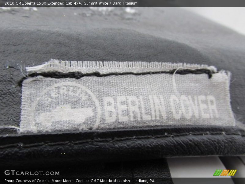 Summit White / Dark Titanium 2010 GMC Sierra 1500 Extended Cab 4x4