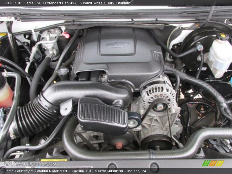 Summit White / Dark Titanium 2010 GMC Sierra 1500 Extended Cab 4x4