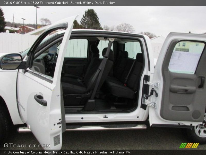 Summit White / Dark Titanium 2010 GMC Sierra 1500 Extended Cab 4x4
