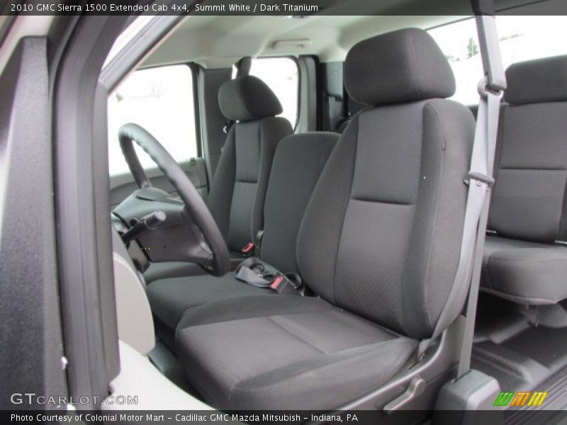 Summit White / Dark Titanium 2010 GMC Sierra 1500 Extended Cab 4x4